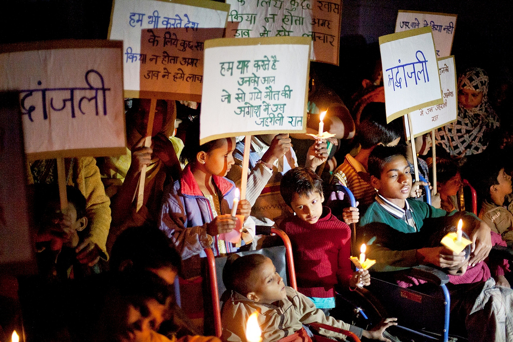 Demonstration – katastrofen i Bhopal 1984 är inte bortglömd