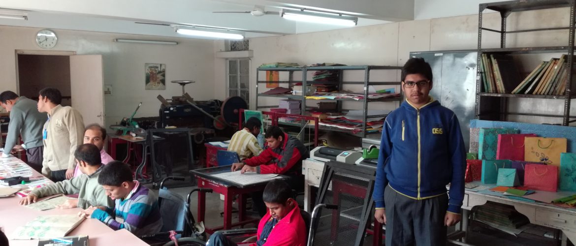 Indian Institute of Cerebral Palsy och deras yrkesutbildning för unga vuxna. Foto Henrik Schedin.