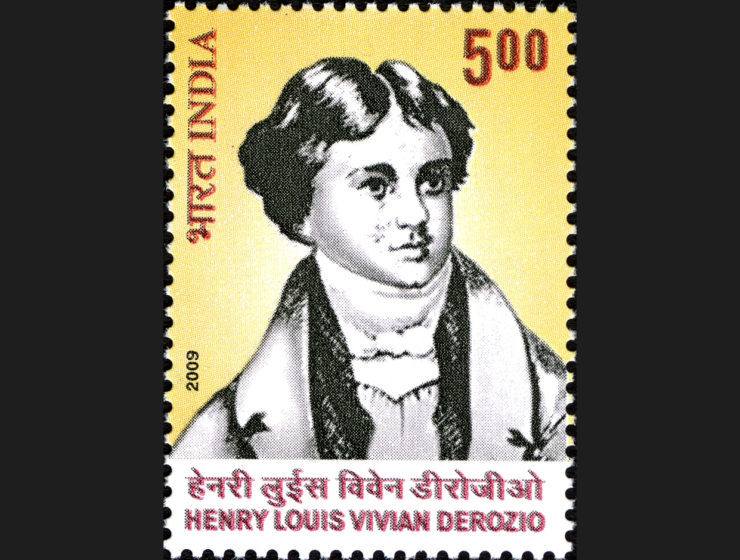 Derozio på frimärke