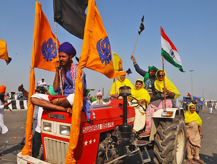 Indiska bönder protesterar 2021