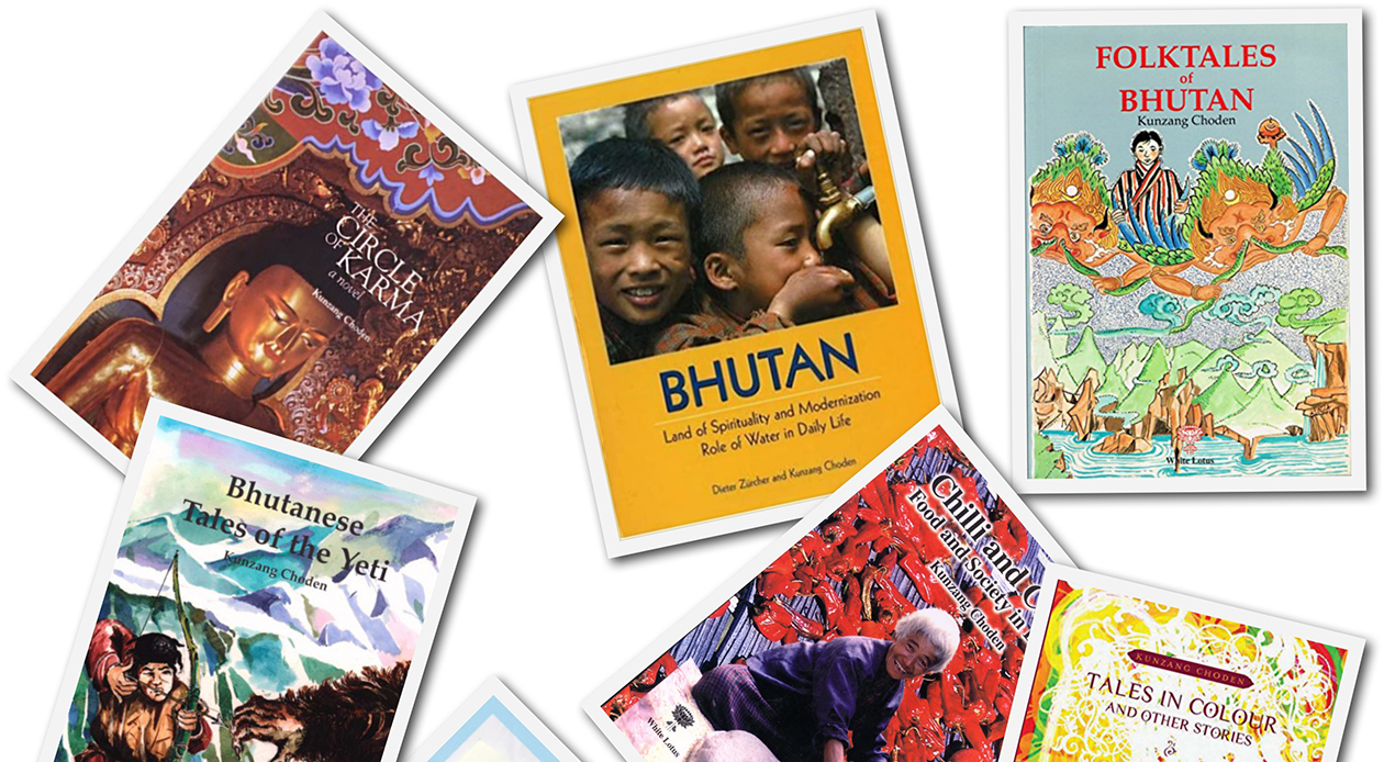 Några av Kunzang Chodens böcker