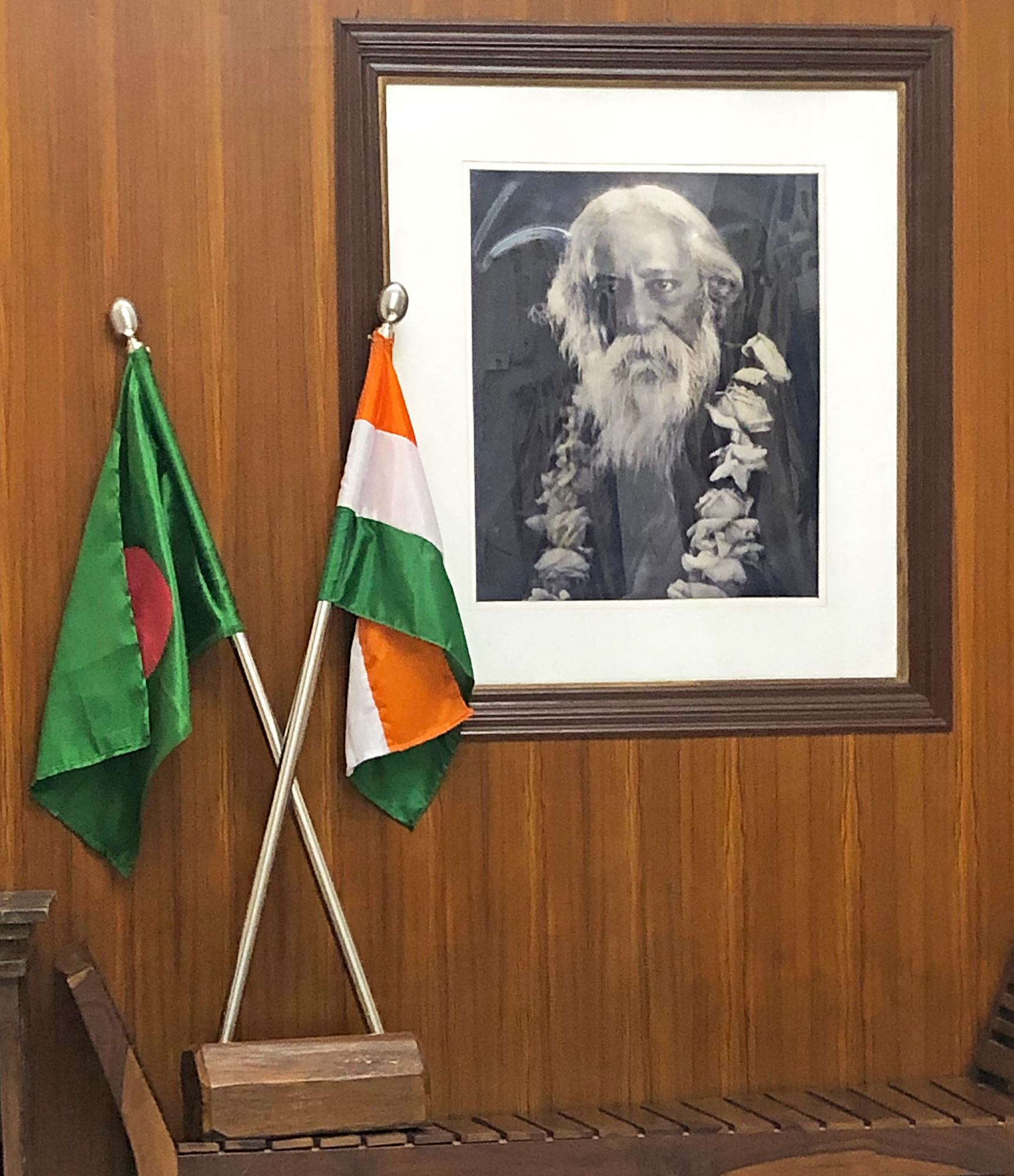 Bild på nationalpoeten Tagore