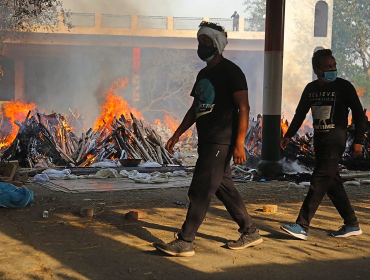 Masskremering i Delhi