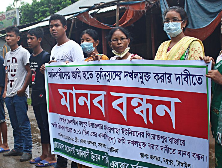 Urfolk i Bangladesh i protest