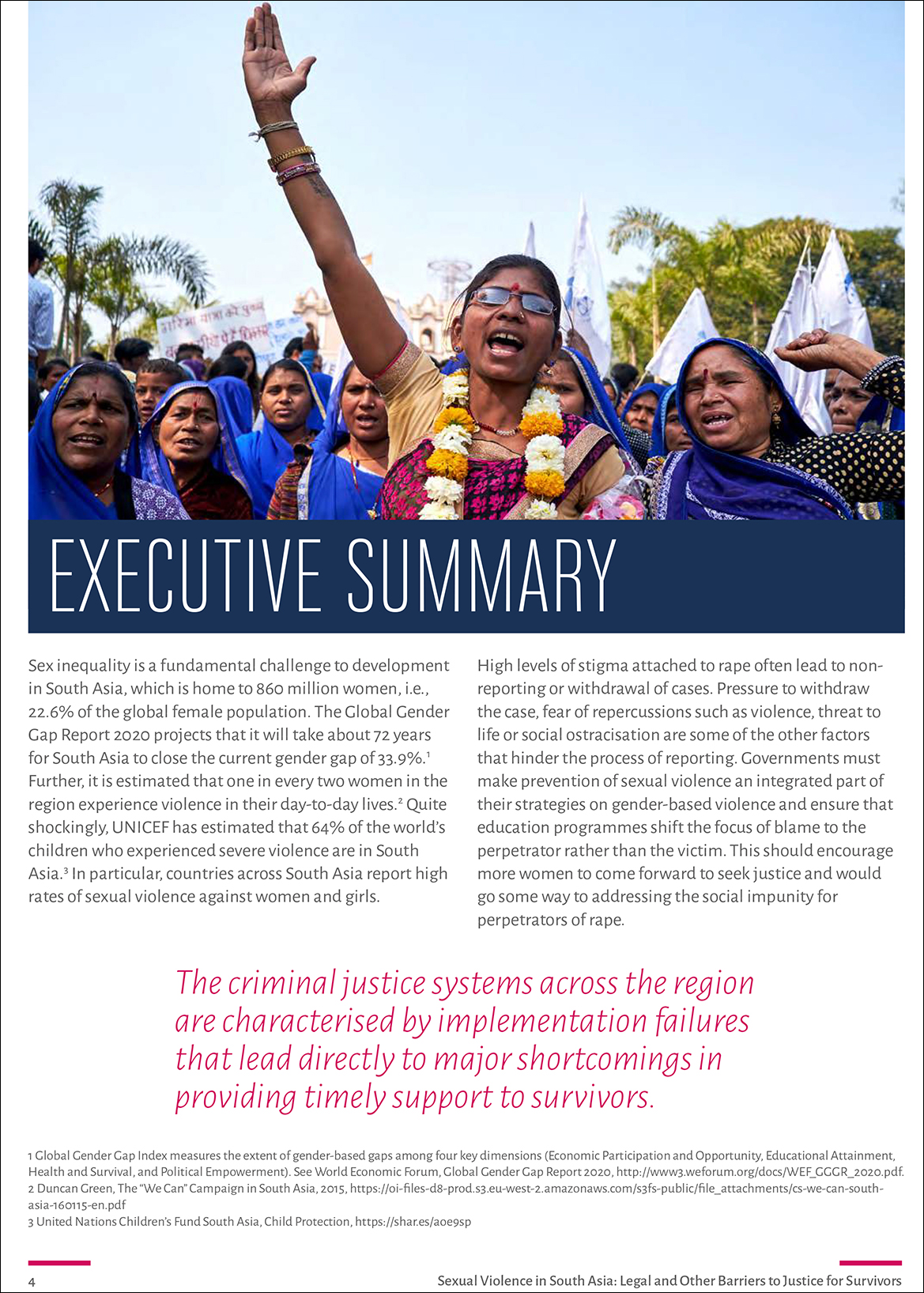 Rapport o msexuellt våld i Sydasien 2021