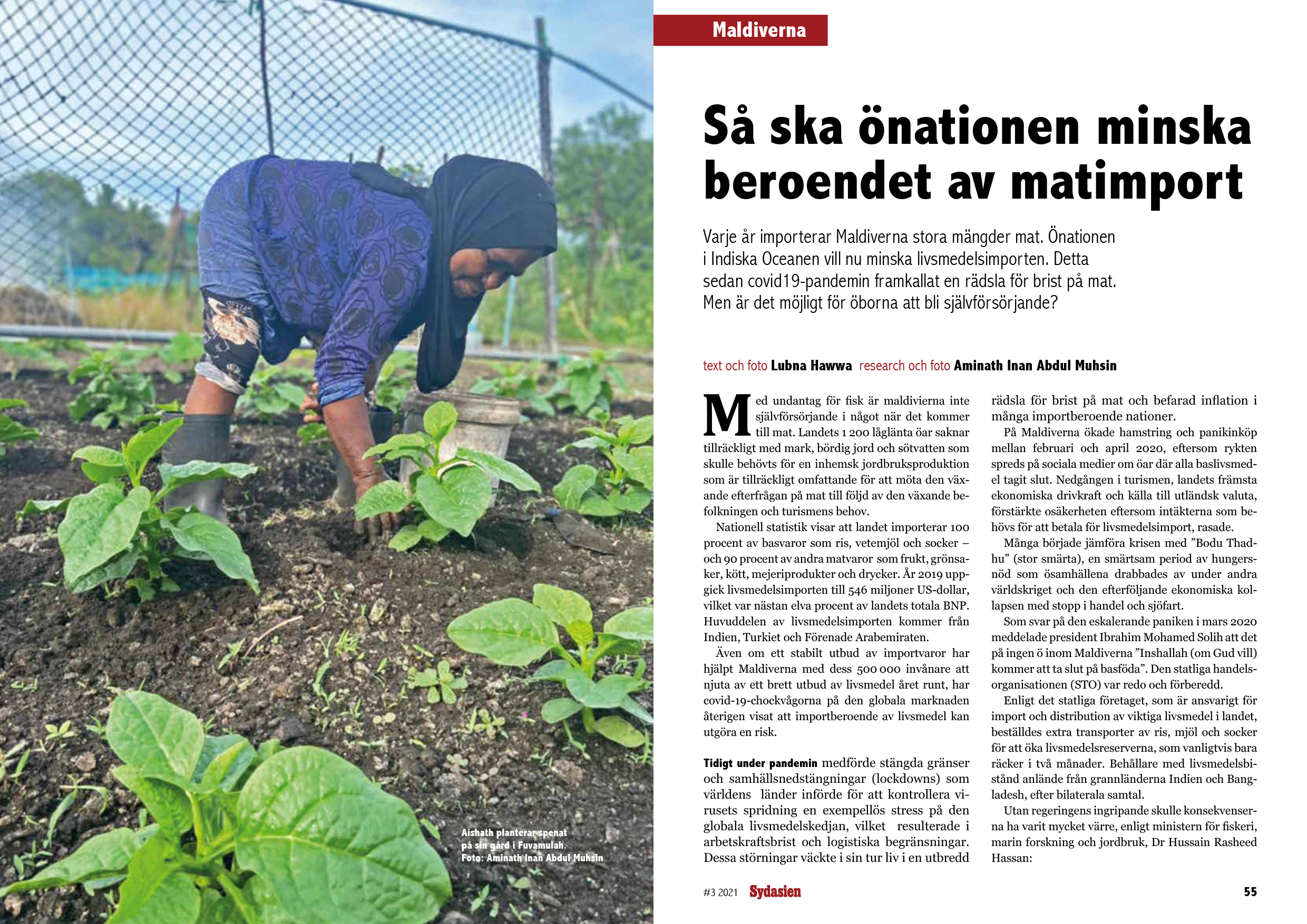 Reportaget om Maldiverna i Sydasien nr 3 2021