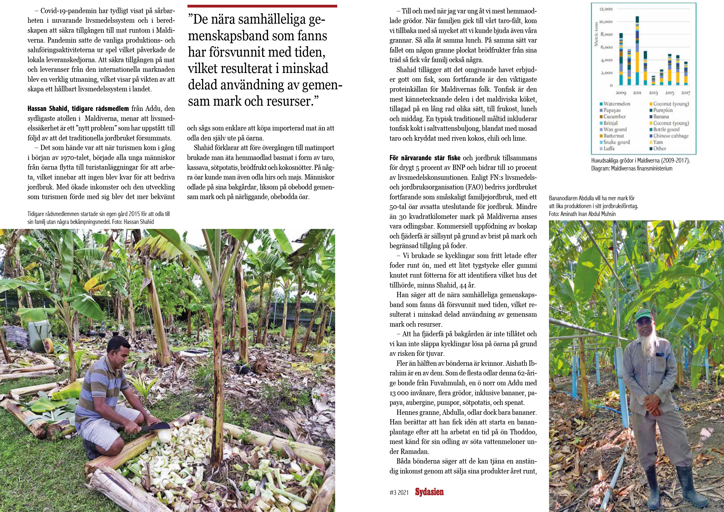 Reportaget om Maldiverna i Sydasien nr 3 2021