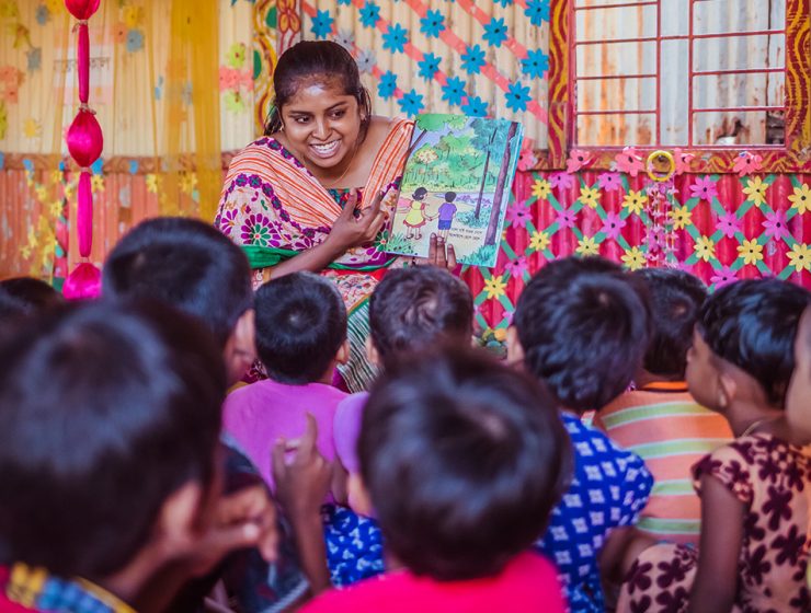 Lekledare i Play Lab i Bangladesh