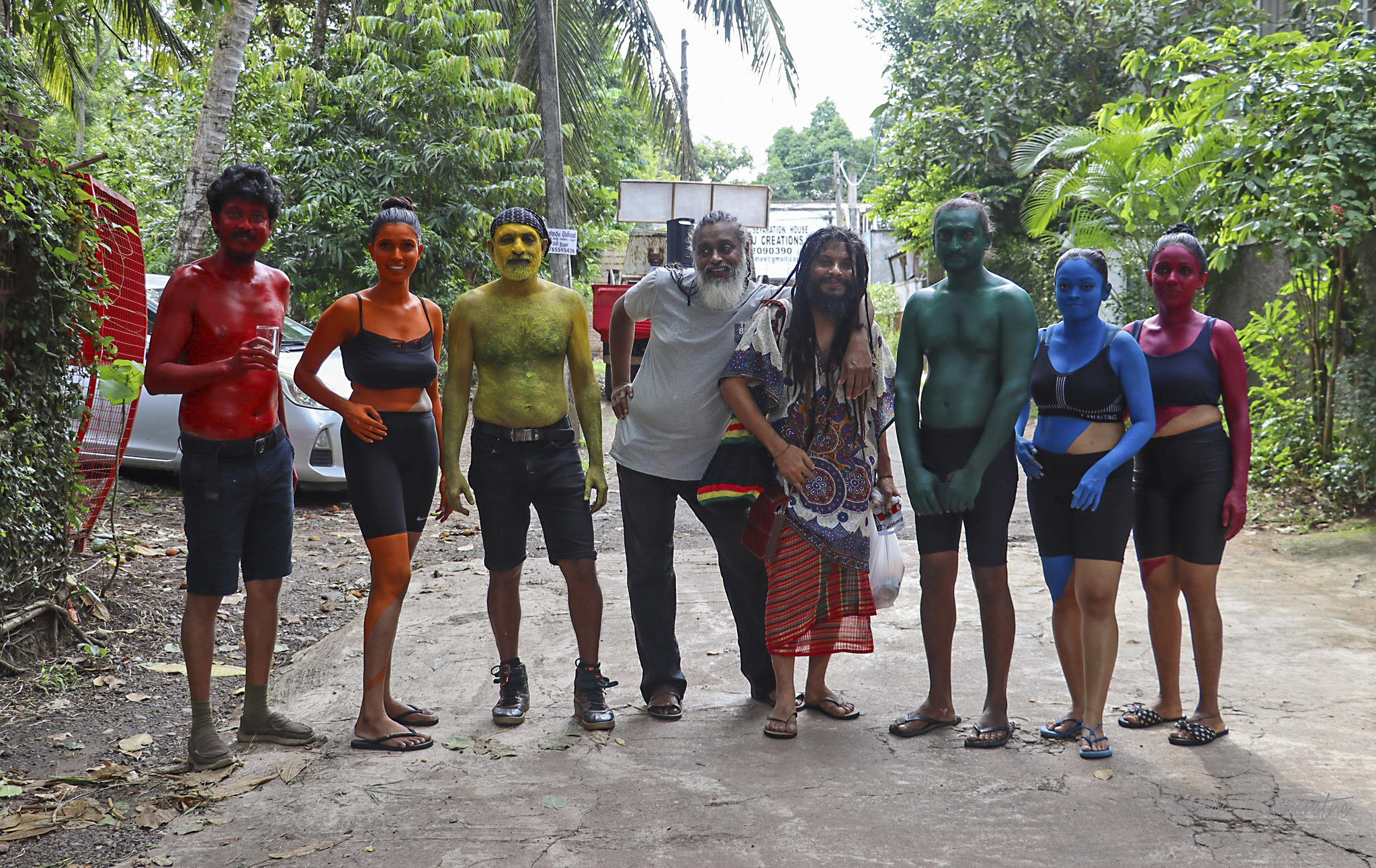 Deltagare i Freedom Pride Parade i Colombo i juni 2023.