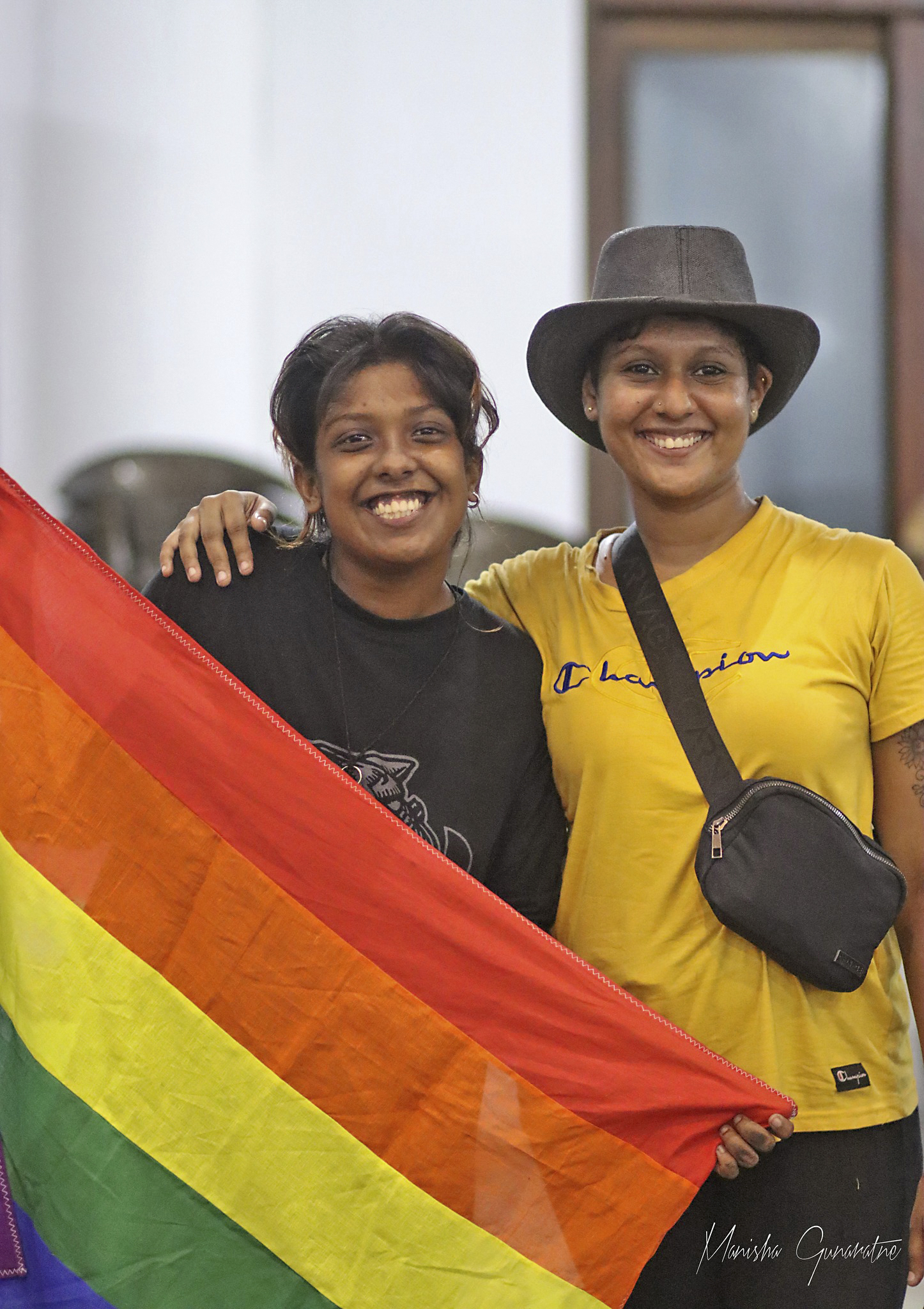 Deltagare i Freedom Pride Parade i Colombo i juni 2023.