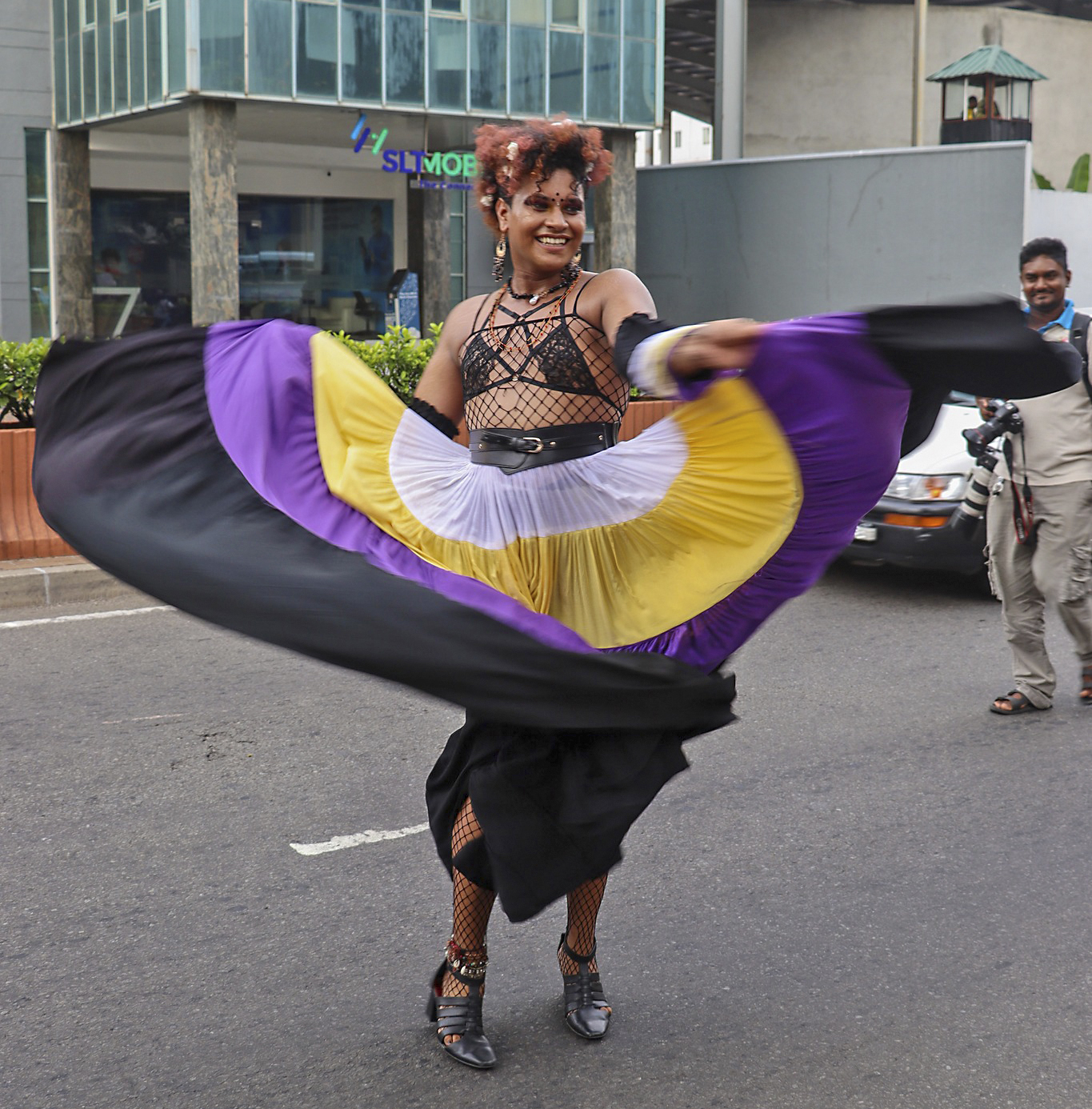 Deltagare i Freedom Pride Parade i Colombo i juni 2023.