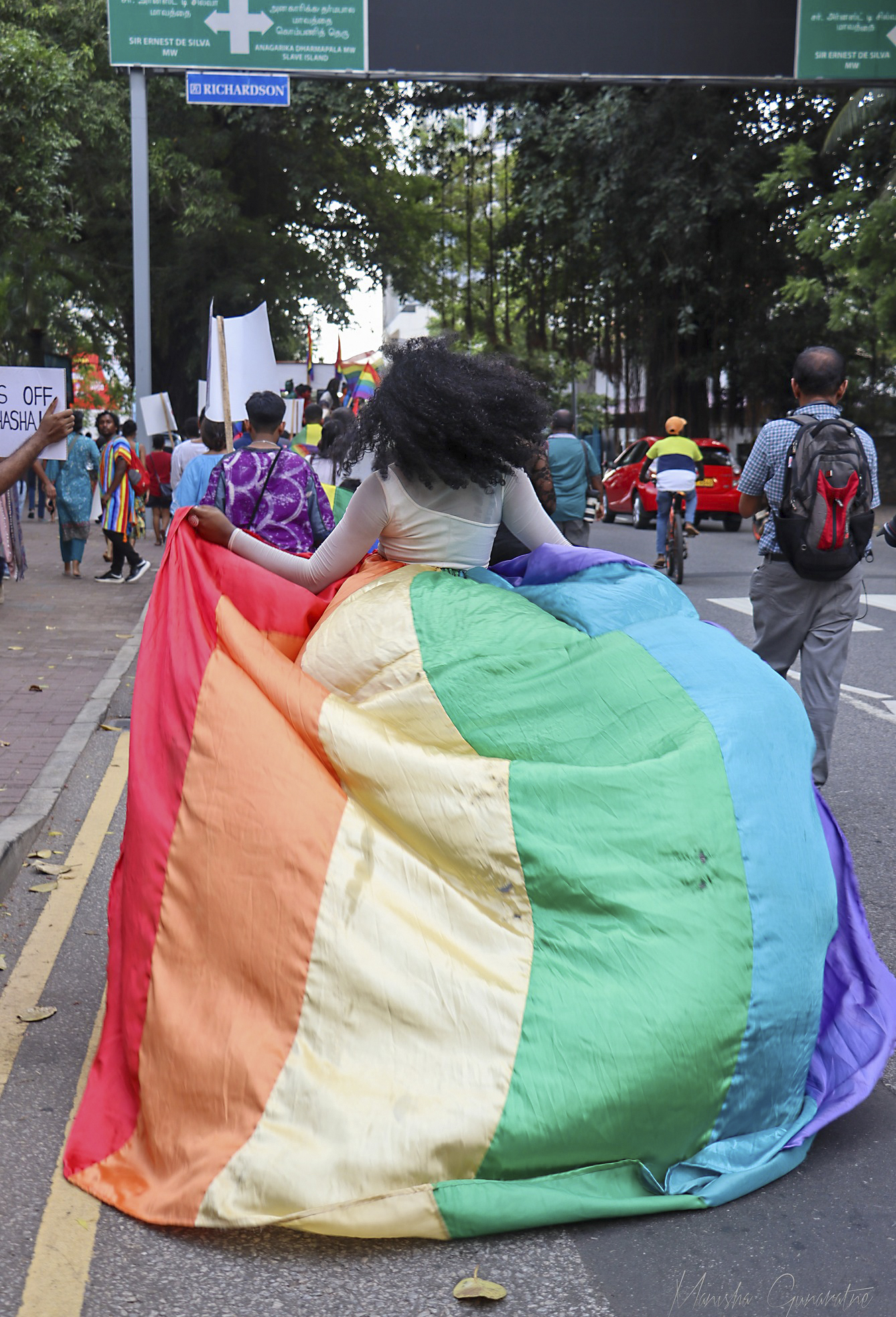 Deltagare i Freedom Pride Parade i Colombo i juni 2023.