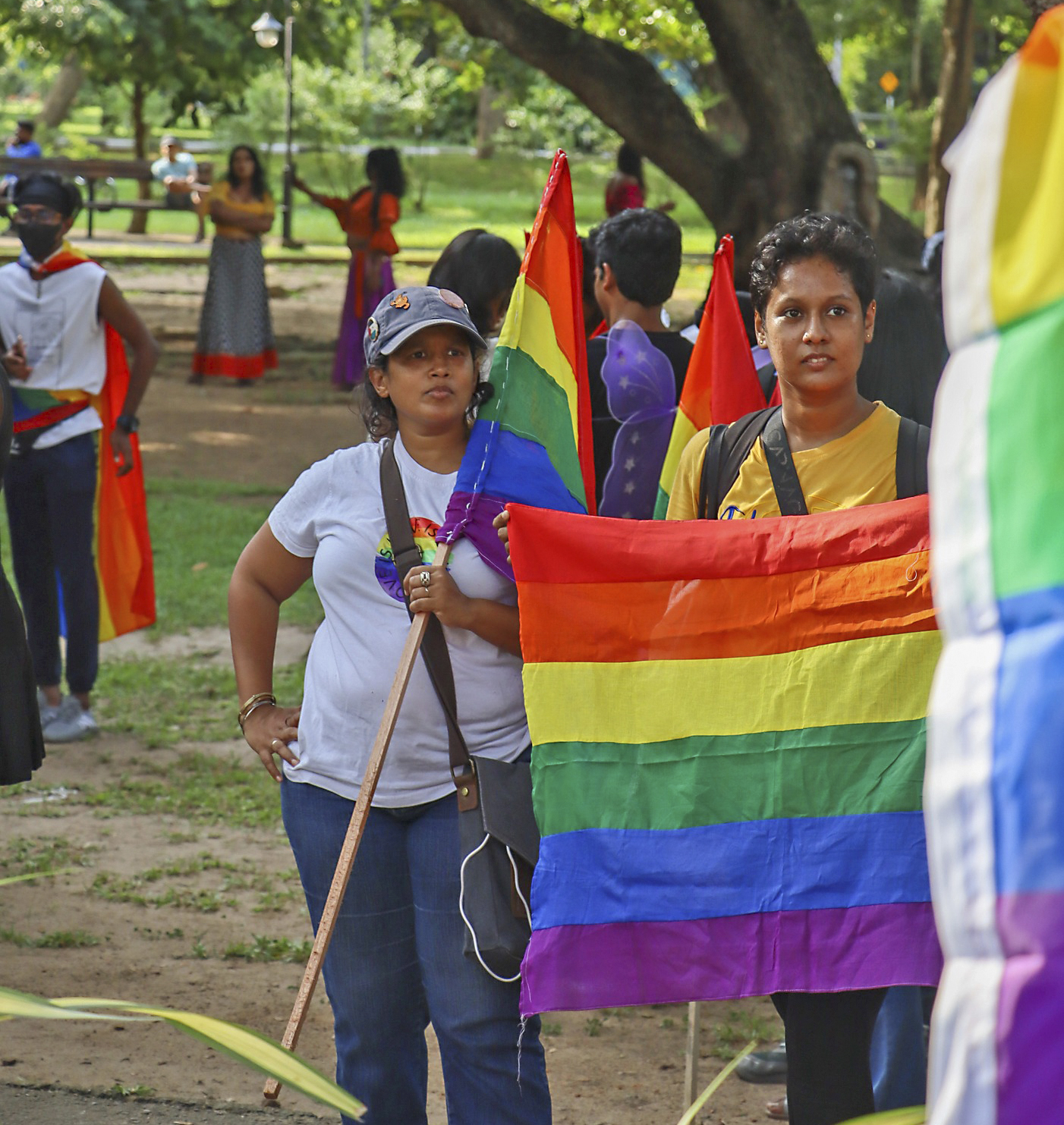 Deltagare i Freedom Pride Parade i Colombo i juni 2023.