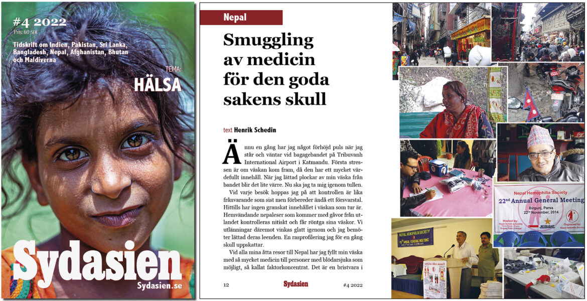 I Sydasien nr 4 2022 med tema hälsa kan Henrik Schedins essä läsas.