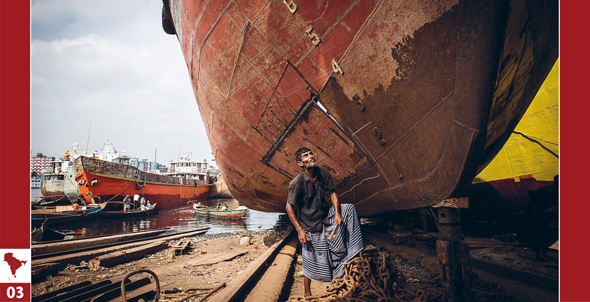 Bangladesh präglas av vatten, som öppnar för sjöfart.