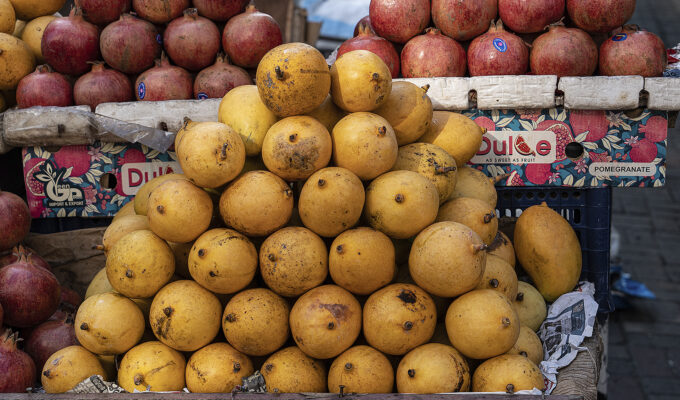 Frukt på marknad i Sri Lanka