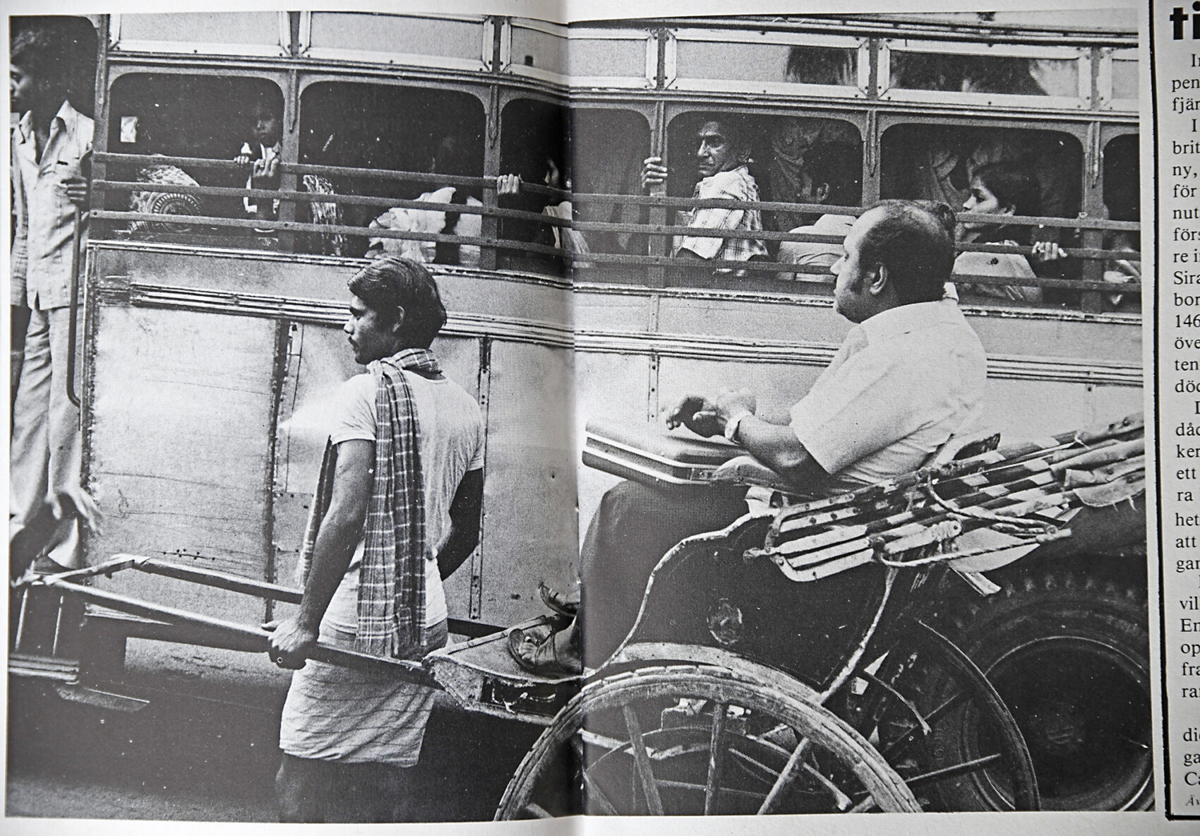 Ett ögonblick i Calcutta i mitten av 1980-talet.