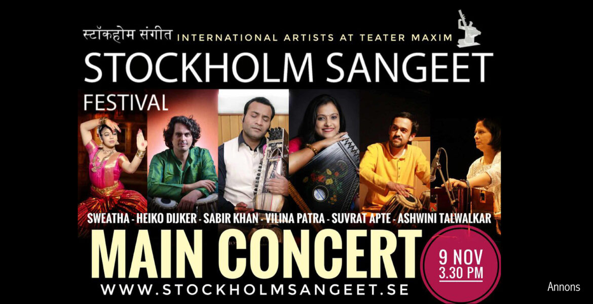 Stockholm Sangeet Festival 2025 (Poster – annons)