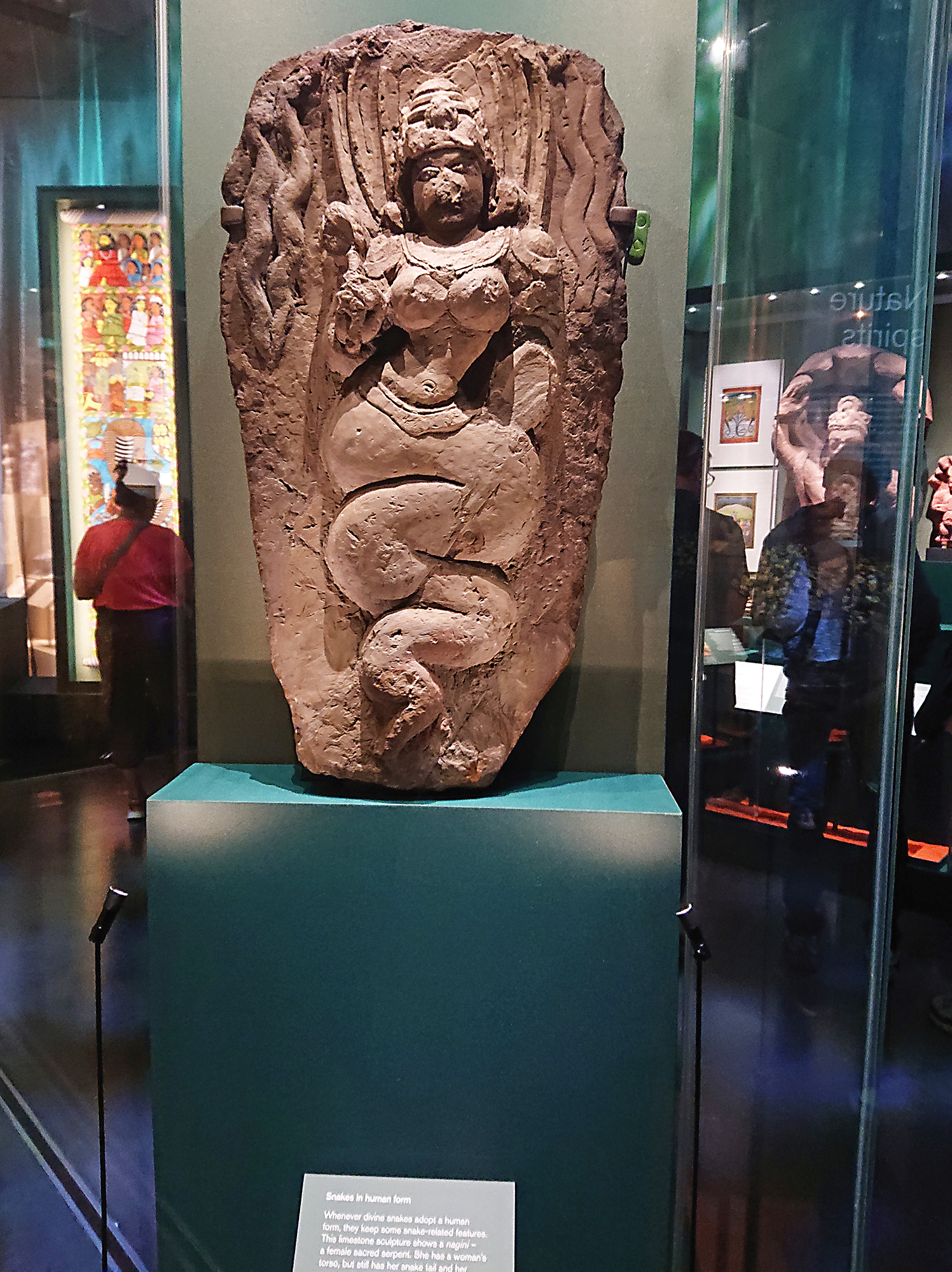 En av skulpturerna från Sydasien som ställdes ut under Ancient India Living Traditions, en specialutställning vid British Museum 2025.