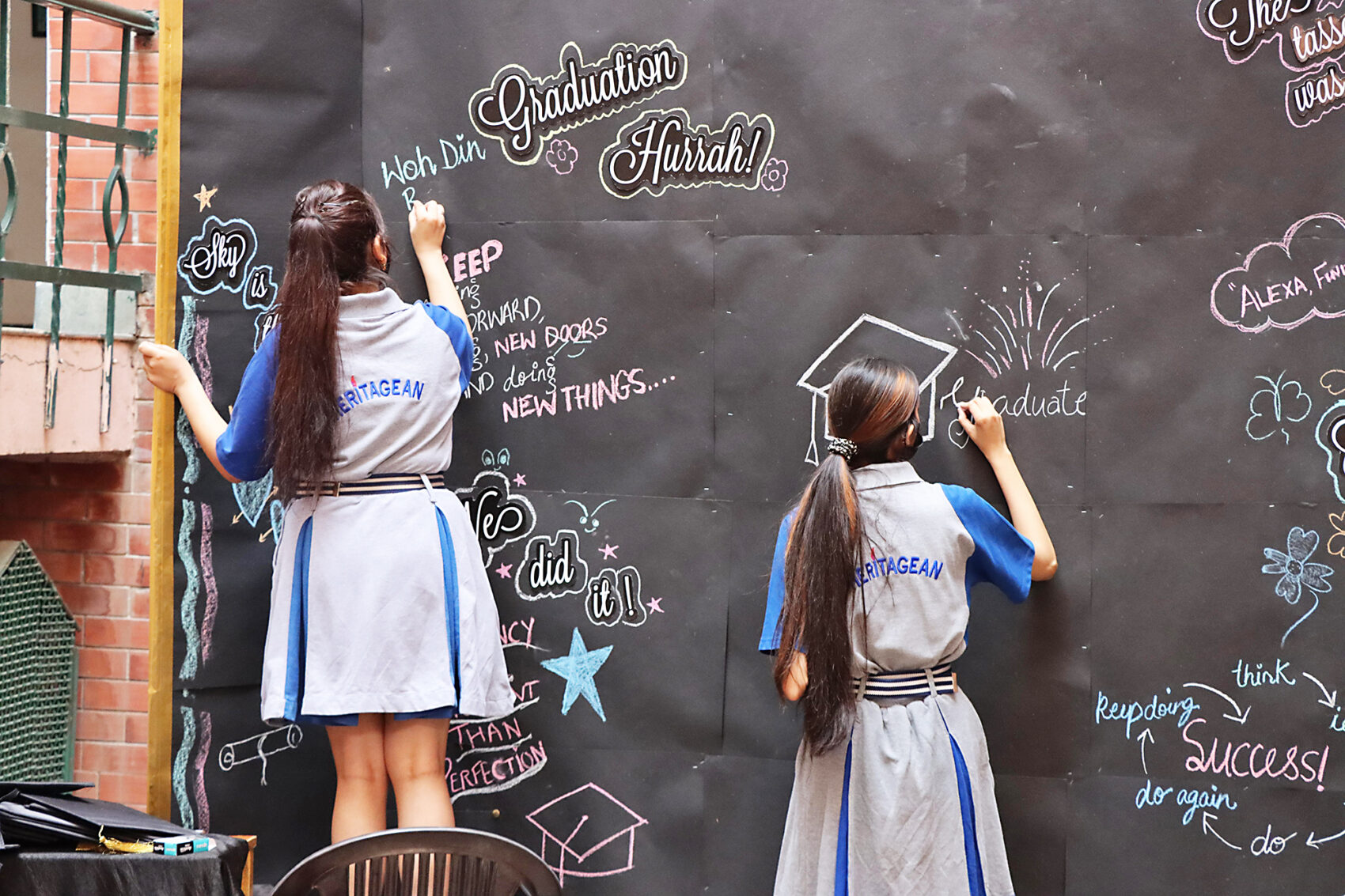 Elever i en skola i Jammu.