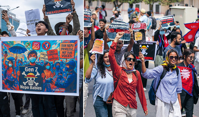 En variant av sjörövarflaggan Jolly Roger i stråhatt, tecknad i mangaserien One Piece av Eiichiro Oda har blivit en symbol för Gen-Z.