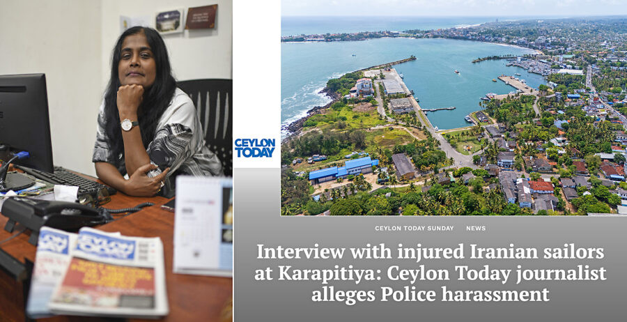 För Sulochana Ramiah Mohan, journalist och biträdande redaktör vid Ceylon Today, var det en självklarhet att bege sig till Galle för att kunna berätta mer om Iris Dena, som gått till botten utanför Sri Lankas kust.