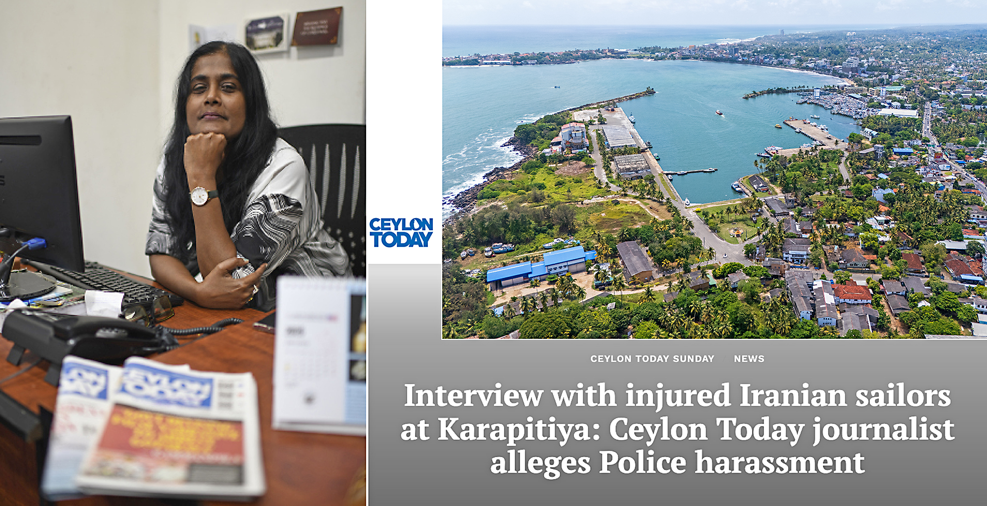 För Sulochana Ramiah Mohan, journalist och biträdande redaktör vid Ceylon Today, var det en självklarhet att bege sig till Galle för att kunna berätta mer om Iris Dena, som gått till botten utanför Sri Lankas kust.