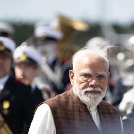 Narendra Modi på Landvetter flygplats 17 maj 2026.