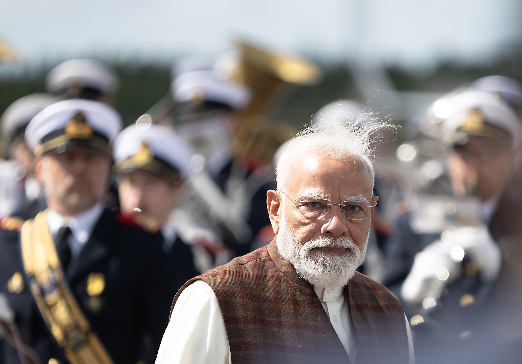 Narendra Modi på Landvetter flygplats 17 maj 2026.