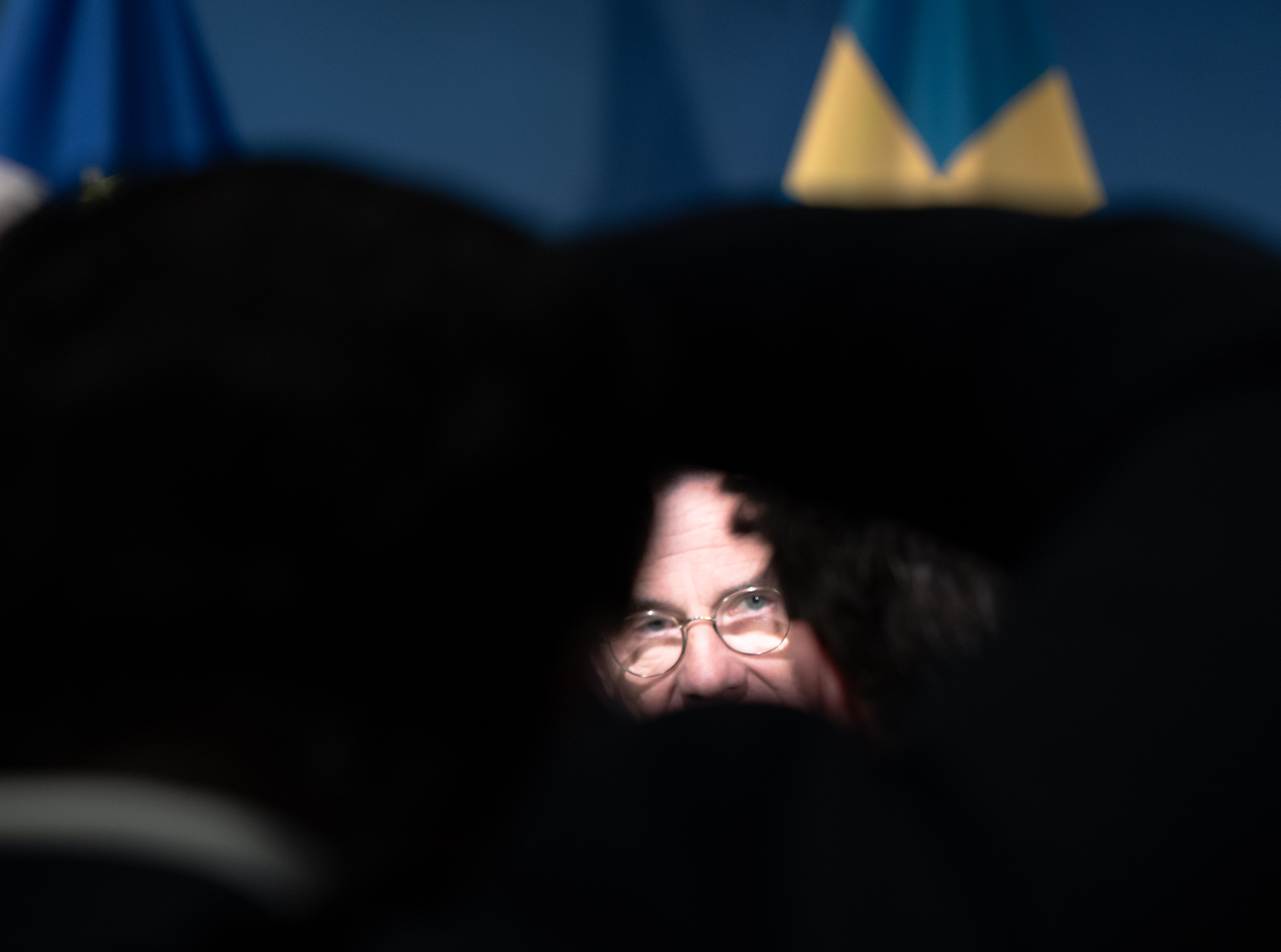 Ulf Kristersson i fokus för en indisk fotojournalist.