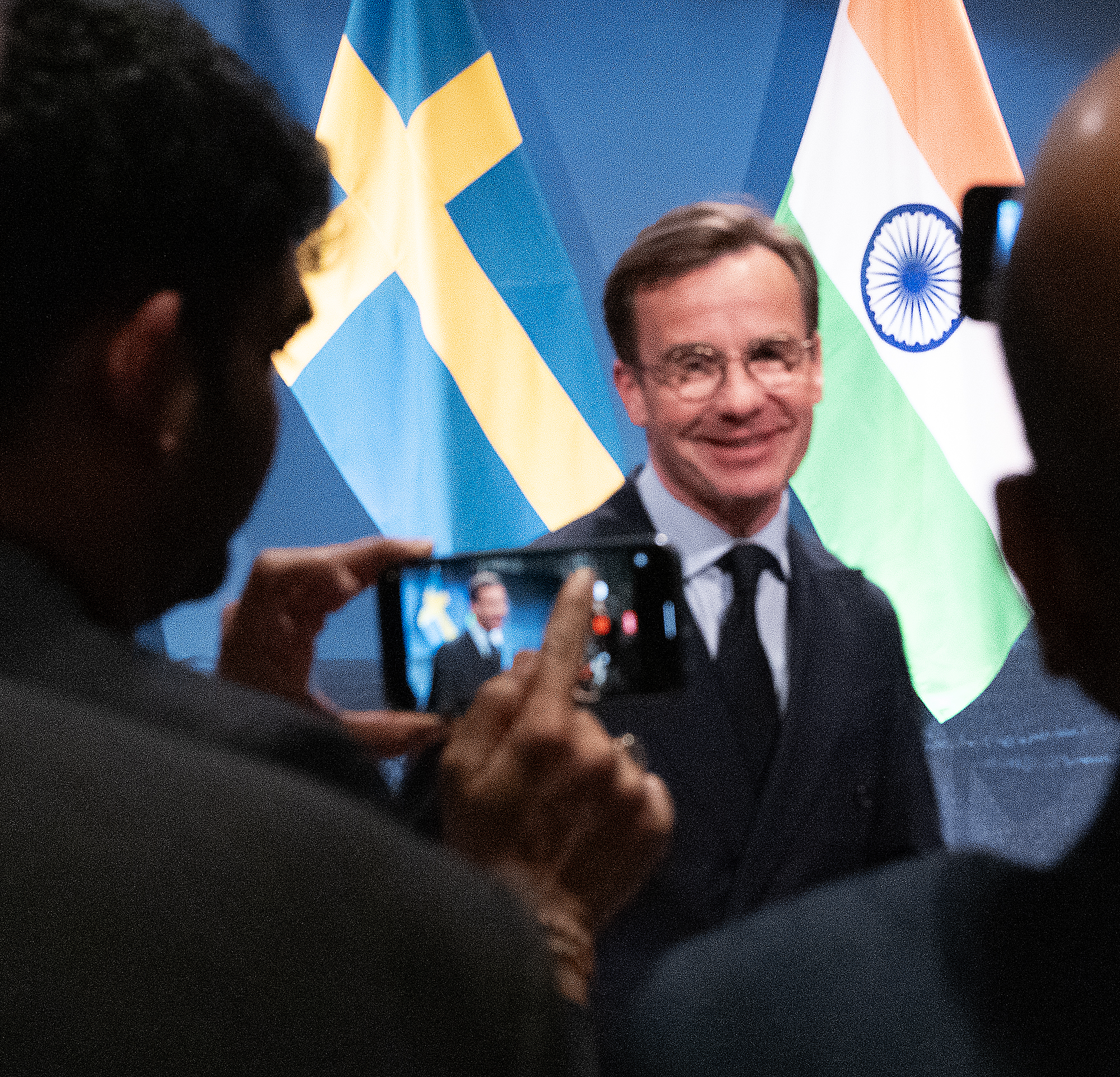 Ulf Kristersson svarade på frågor kring närmandet till Indien och relationerna som ska stärkas.