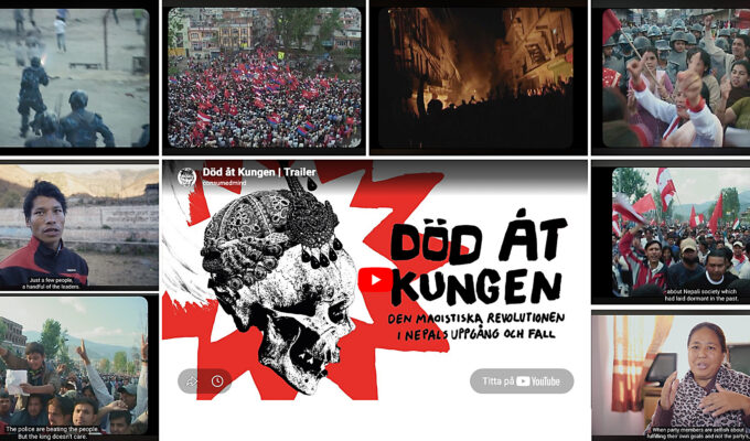 Scener ur dokumentärfilmen Död åt kungen som är inspelad i Nepal 2006 och 2015 kan nu ses på Youtube.