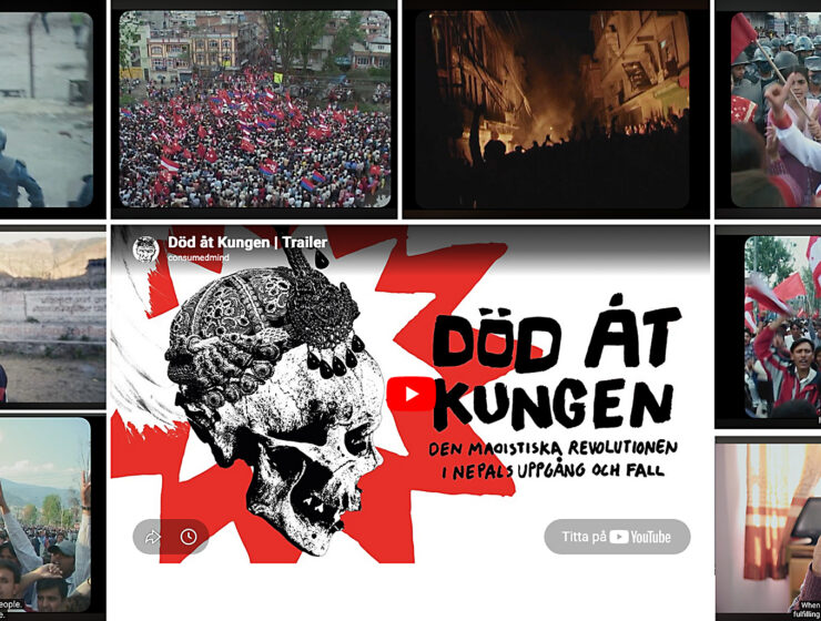 Scener ur dokumentärfilmen Död åt kungen som är inspelad i Nepal 2006 och 2015 kan nu ses på Youtube.
