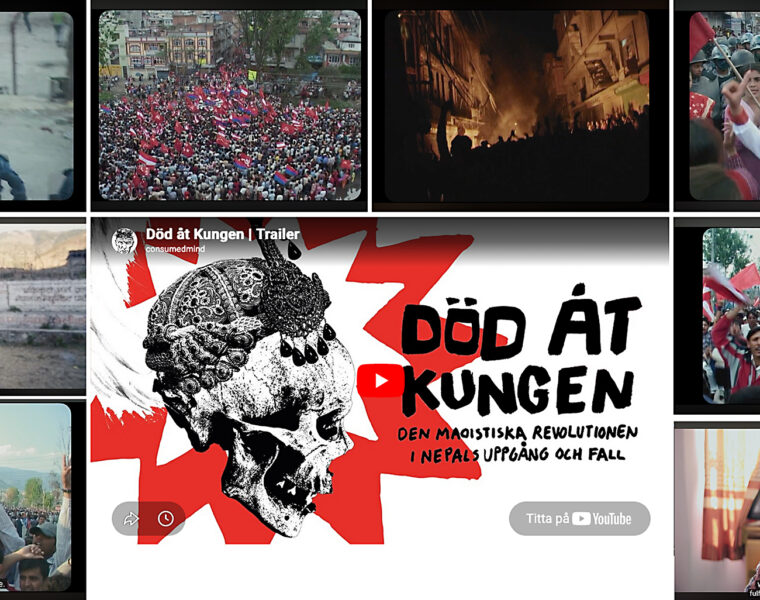 Scener ur dokumentärfilmen Död åt kungen som är inspelad i Nepal 2006 och 2015 kan nu ses på Youtube.