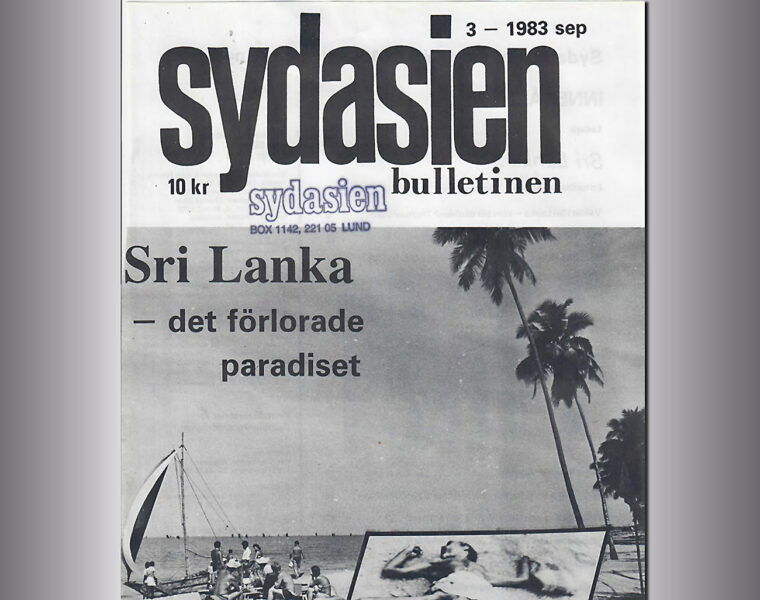 Sydasienbulletinen nr 3 1983 – om Sri Lankas svarta vecka i juli 1983.