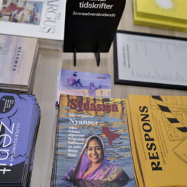 Sydasien tog plats i Nätverkstan kulturtidskrifters monter.